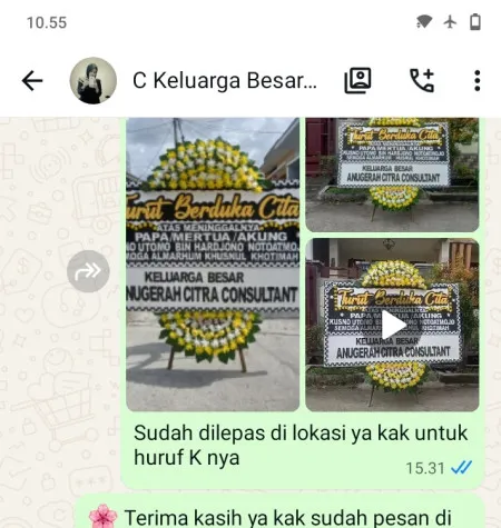 Pengiriman Papan Bunga Duka Pademangan Barat